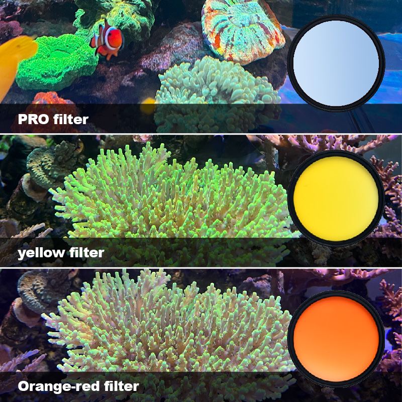 Photo Develop Tank - Filtro para aquário marinho Vastocean, lente
