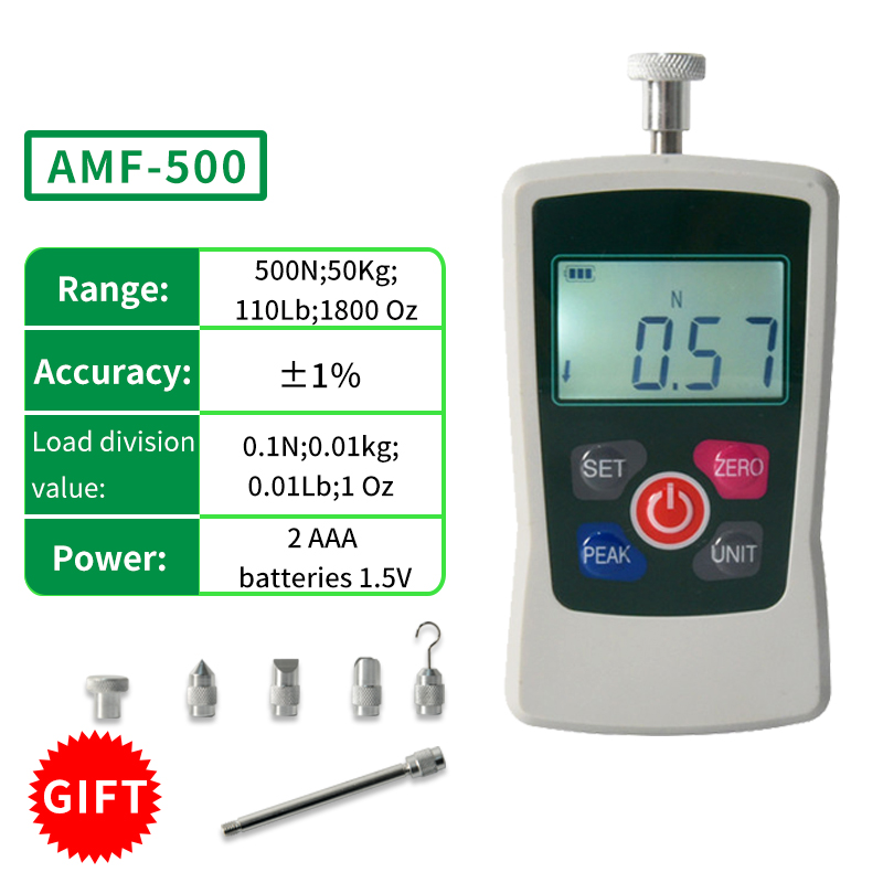 Analog Meter Gauge - Medidor de Força Digital AMF-500 50KG
