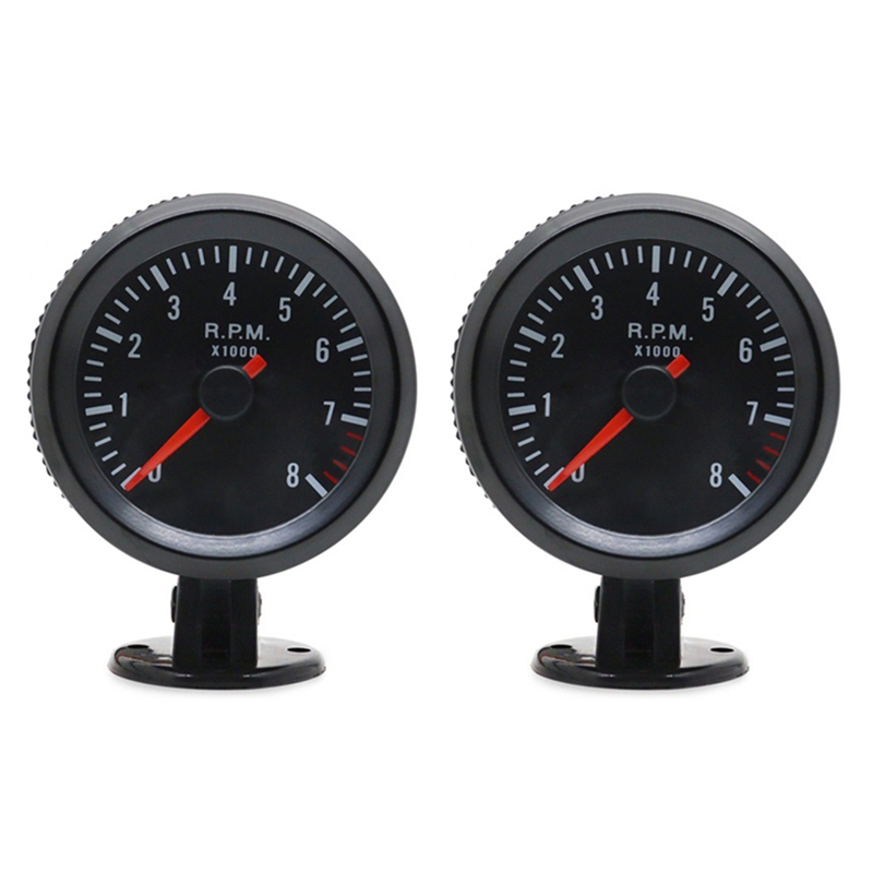 Analog Meter Gauge - 2 Peças Medidor de RPM Analógico