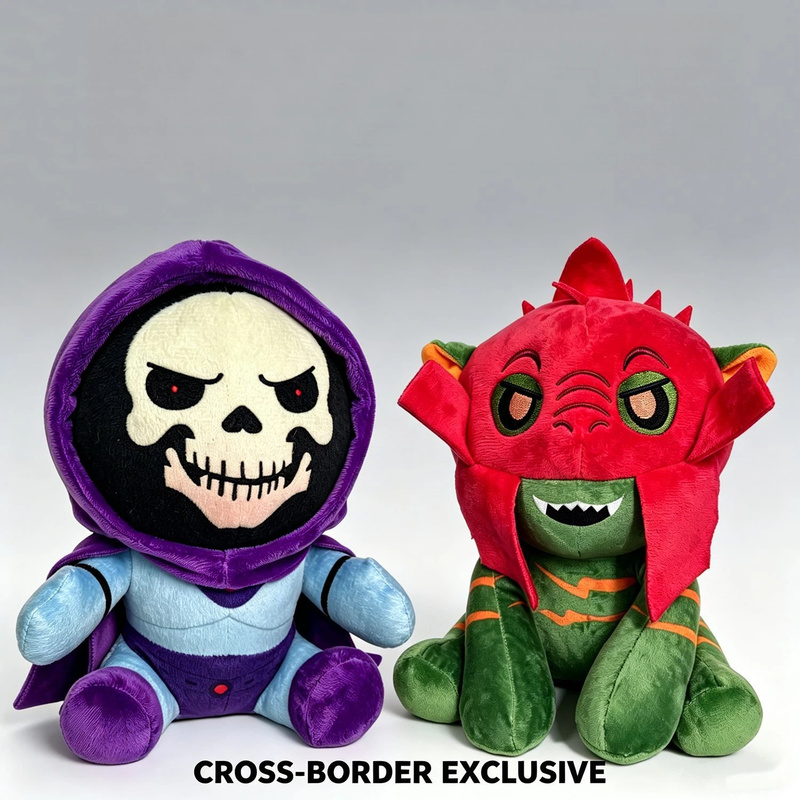 Vintage Cartoon Collectible - Boneco de Pelúcia Retrô de Guerreiro