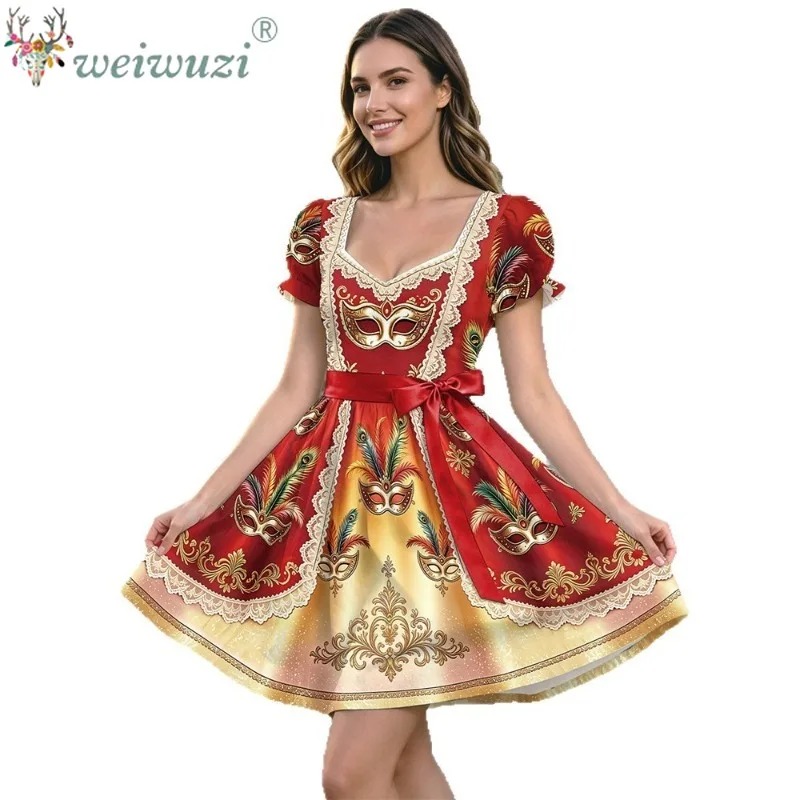 Vestido Vintage de Carnaval pa - Vintage Necklace avaliação e preço