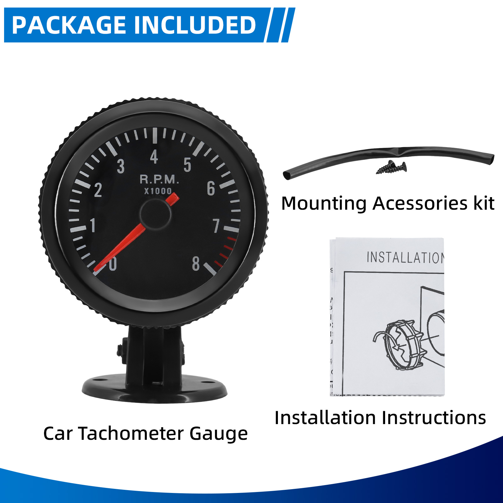 Tacômetro de 2 polegadas (52mm - Analog Meter Gauge avaliação e preço