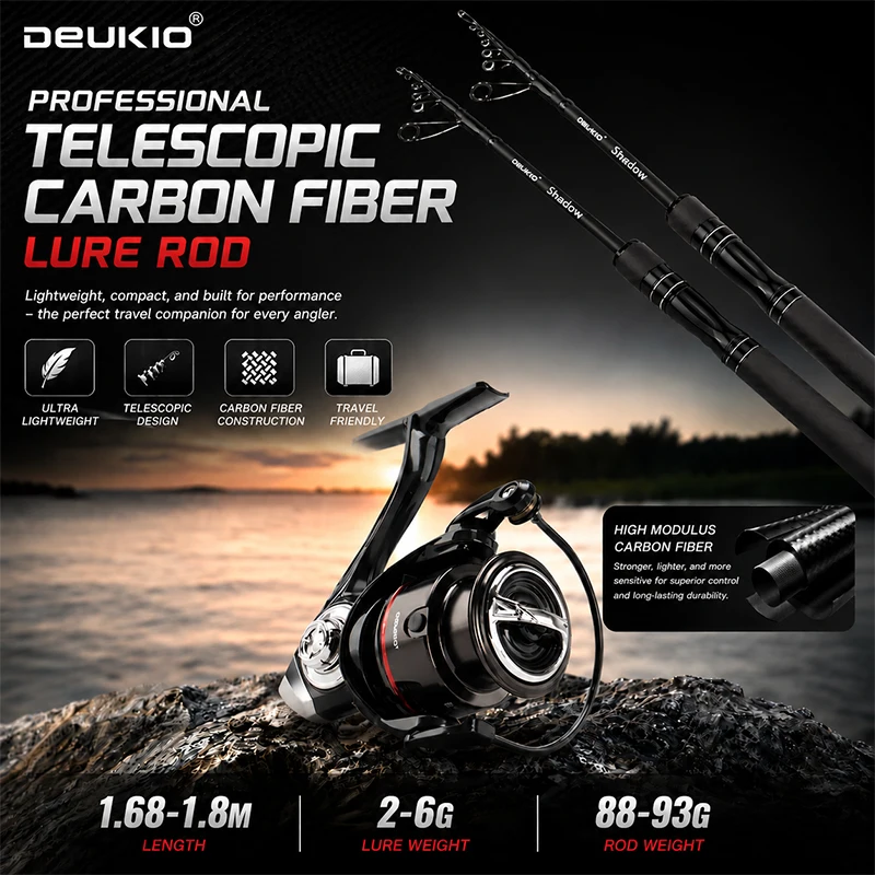 Conjunto de Vara de Pesca DEUK - Developing Tank Reel avaliação e preço