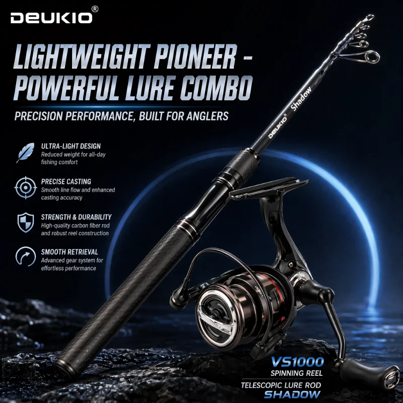 Conjunto de Vara de Pesca DEUK - Developing Tank Reel avaliação e preço