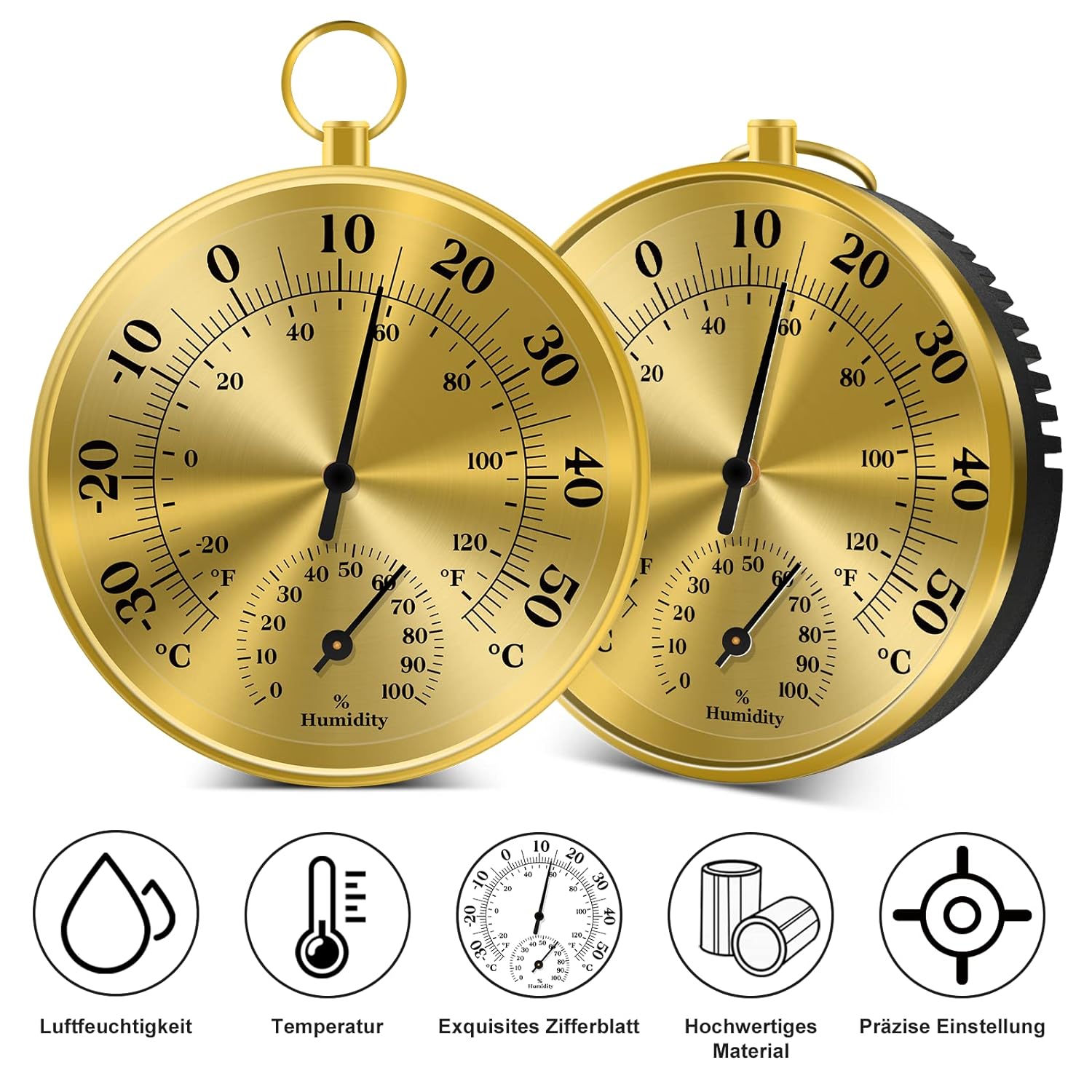 Termômetro de parede 10cm, hig - Analog Meter Gauge avaliação e preço