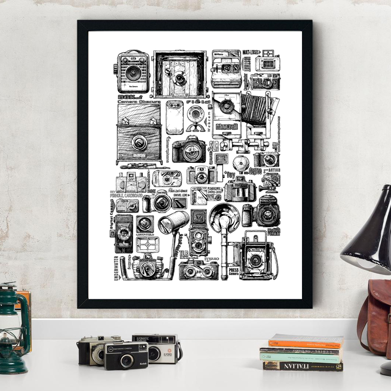 Vintage câmera coleção ilustra - Collectible Vintage Cameras avaliação e preço